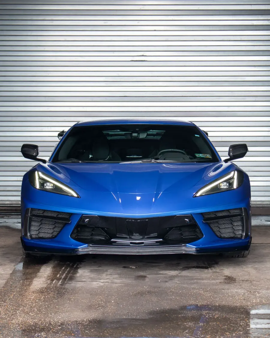 Ceramic coated Corvette showing deep paint clarity