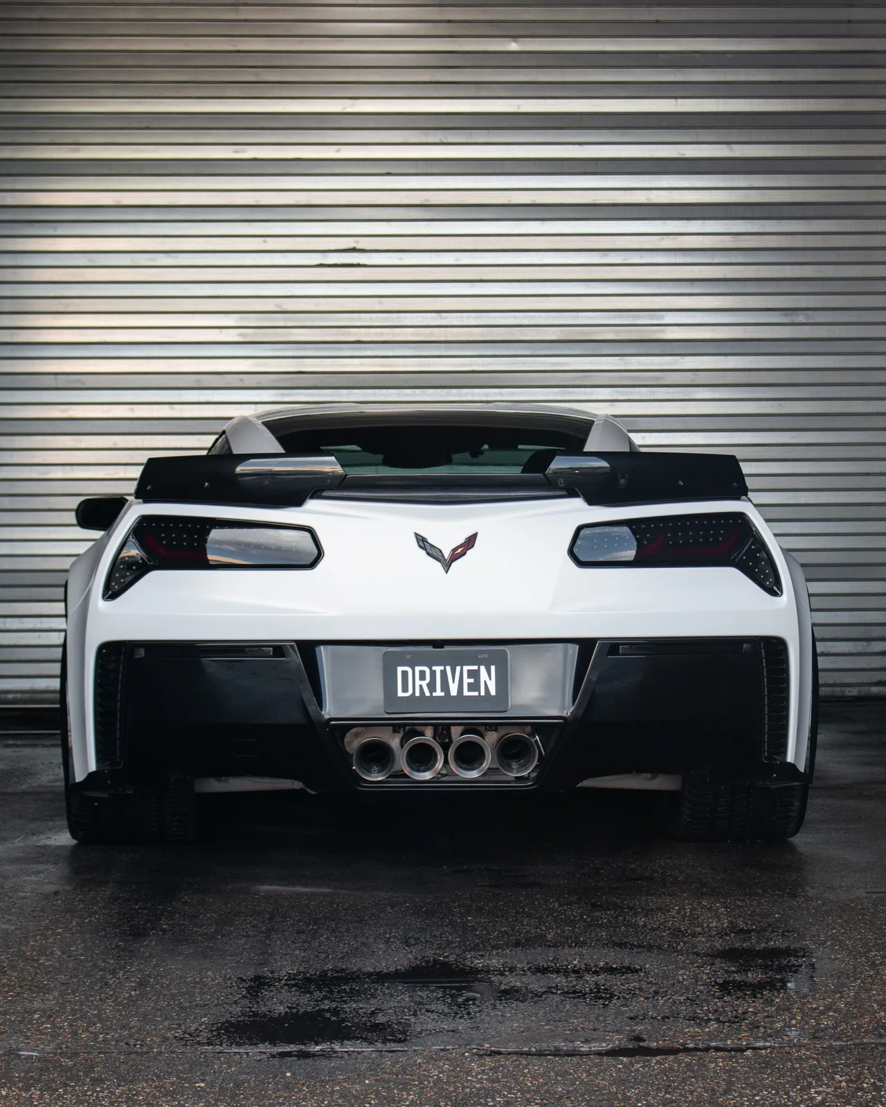 Satin White Wrap on a Chevrolet Corvette Z06 (C7), Driven Auto Styling, Philadelphia