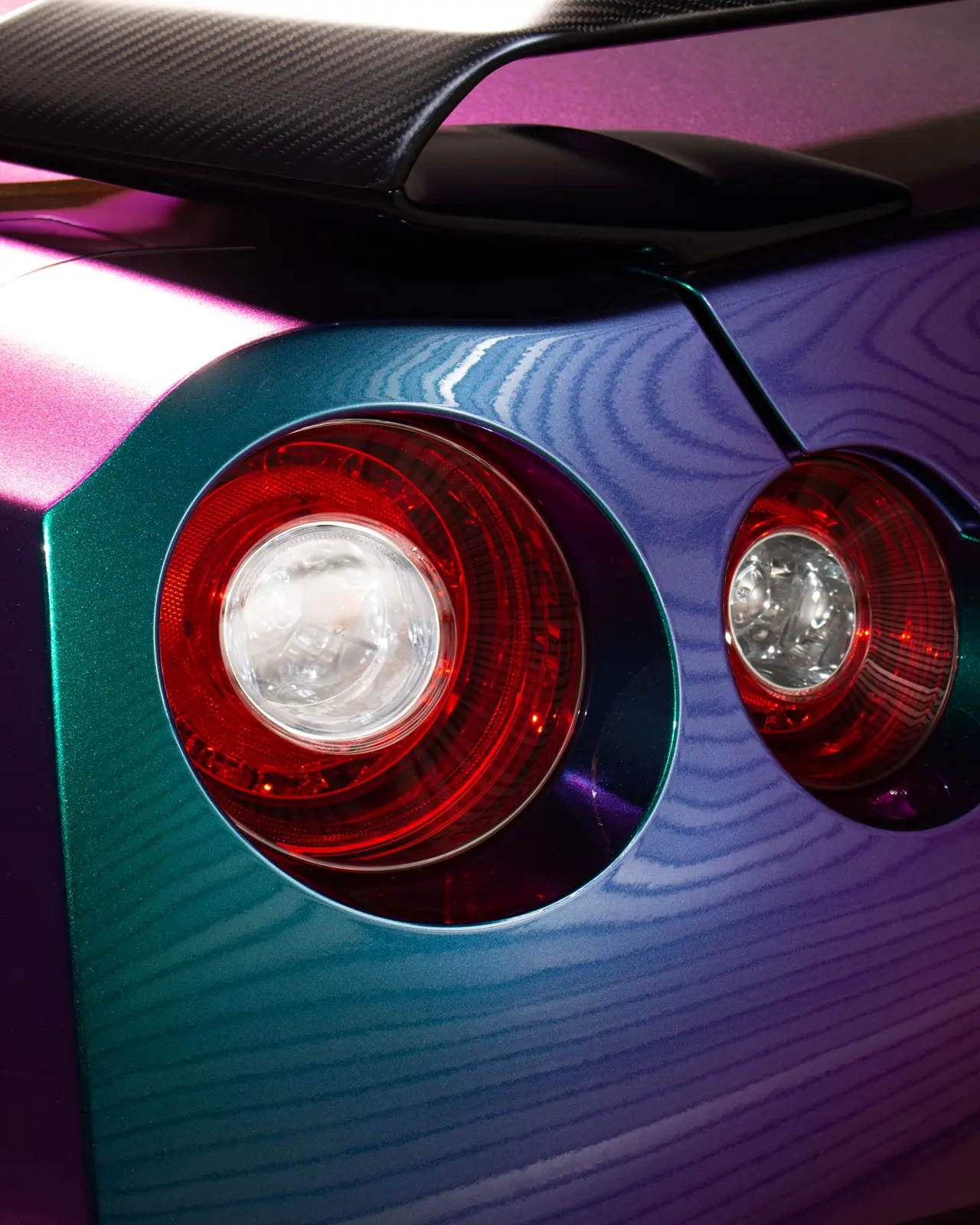 Color-Shift Vinyl Wrap on a Nissan GT-R, Driven Auto Styling, Philadelphia