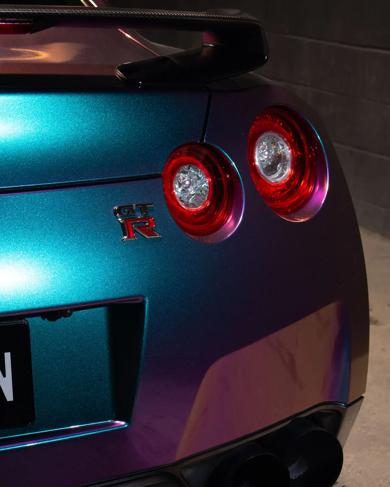Color-Shift Vinyl Wrap on a Nissan GT-R, Driven Auto Styling, Philadelphia