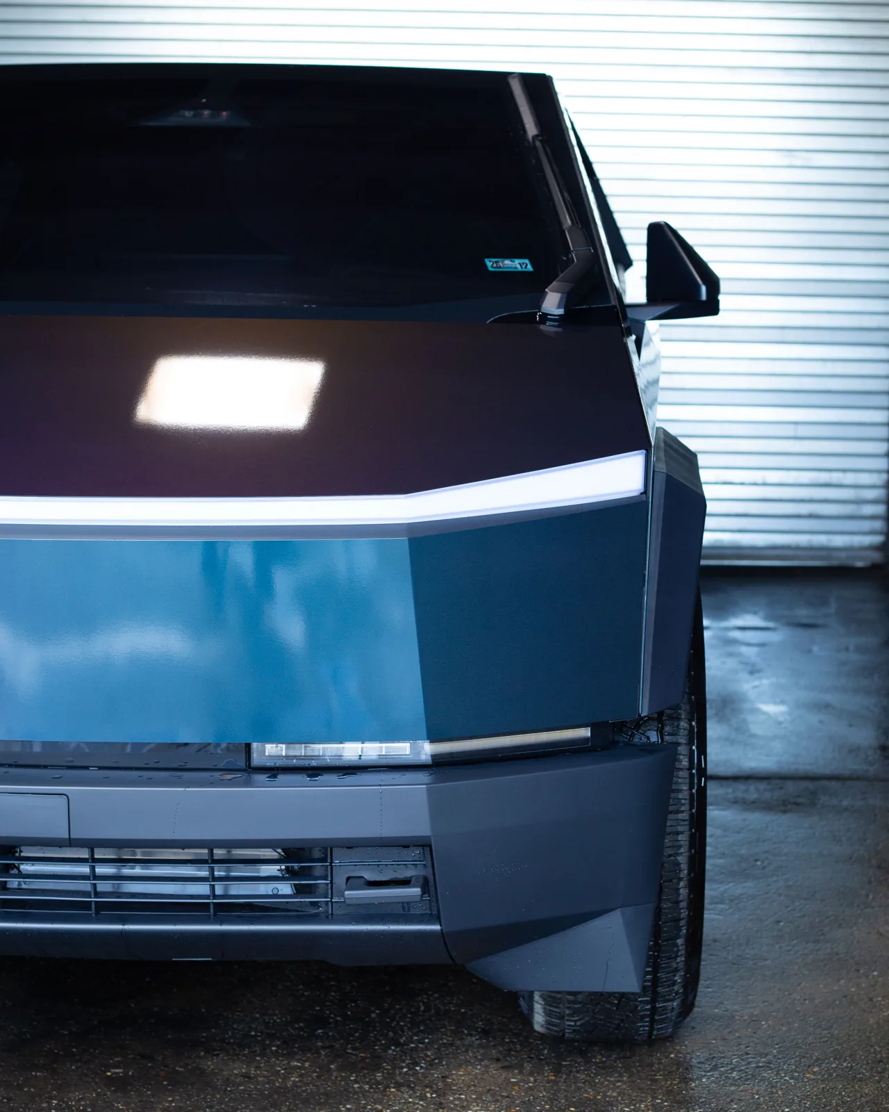 Color-Change Vinyl Wrap on a Tesla Cybertruck, Driven Auto Styling, Philadelphia