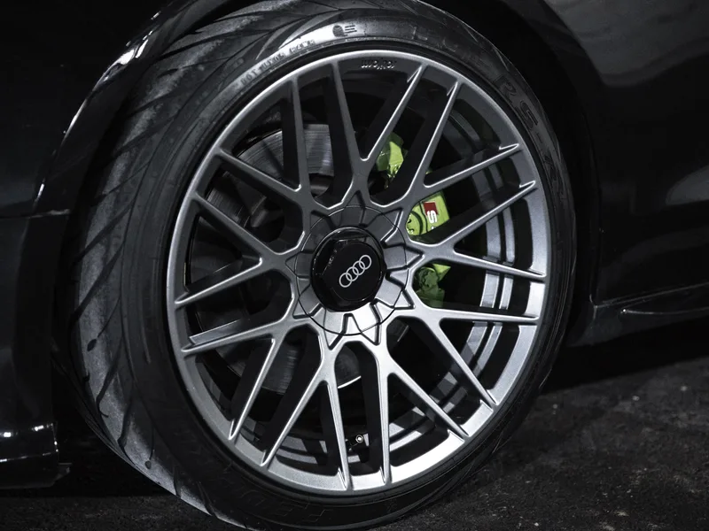 Powder coated Audi S5 wheel