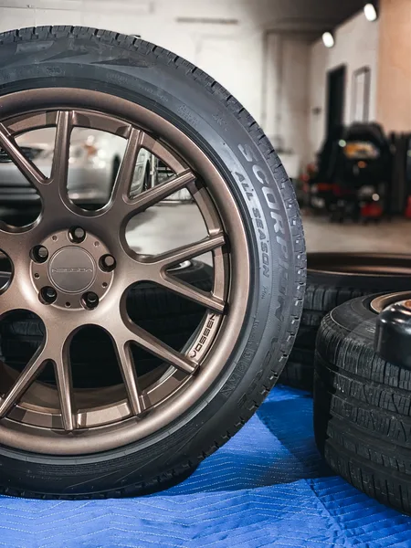 Bronze powder coated wheels