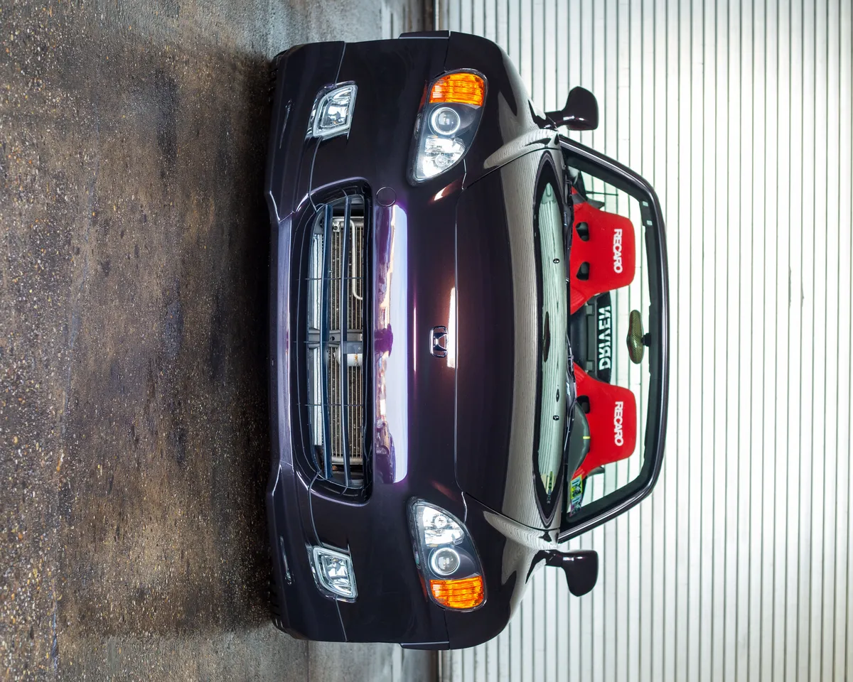 Purple color PPF on Honda S2000