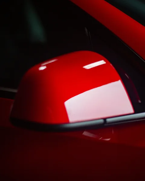 Tesla Model Y mirror detail with PPF protection