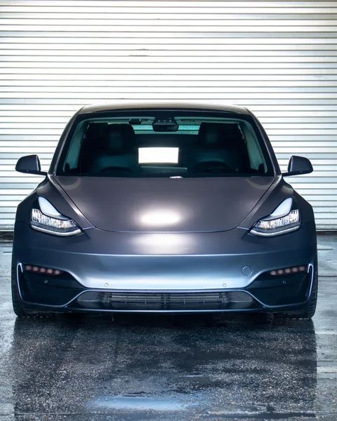 Tesla Model 3 satin PPF and ceramic coating at Driven Auto Styling
