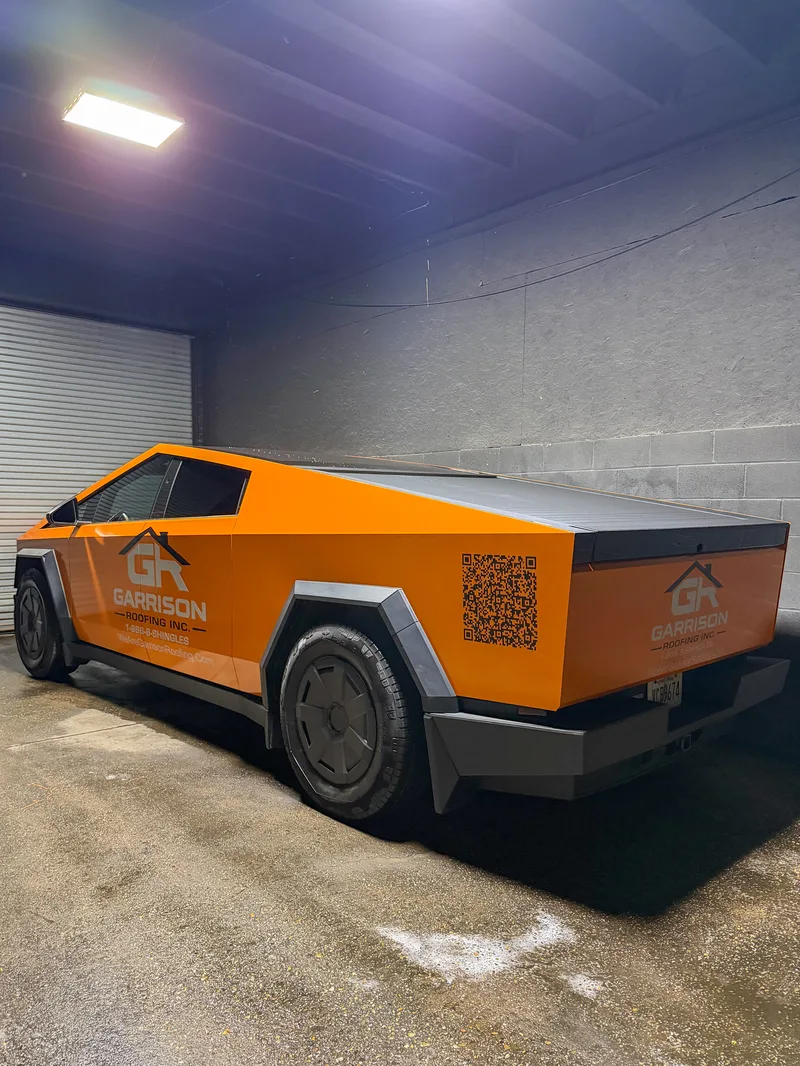 Commercial vehicle vinyl wrap with lettering at Driven Auto Styling Philadelphia