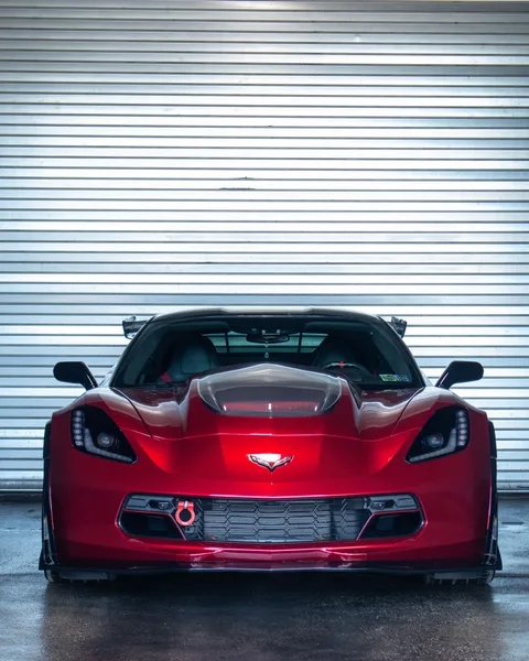 Custom vinyl wrapped Corvette by Driven Auto Styling